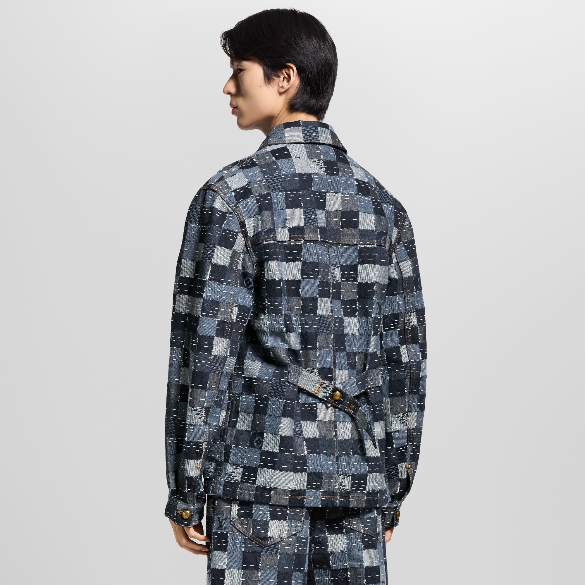 Cazadora vaquera utilitaria Damier  Hombre Prêt-à-Porter Cazadoras y abrigos | LOUIS VUITTON (Zoom de producto)