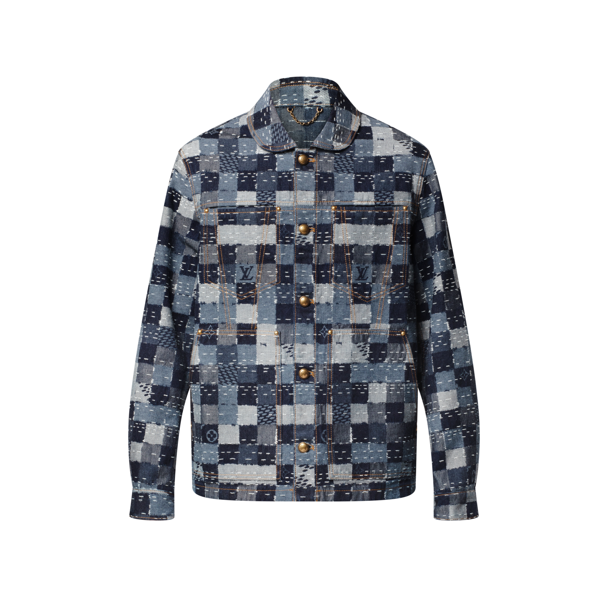 Cazadora vaquera utilitaria Damier  Hombre Prêt-à-Porter Cazadoras y abrigos | LOUIS VUITTON (Zoom de producto)