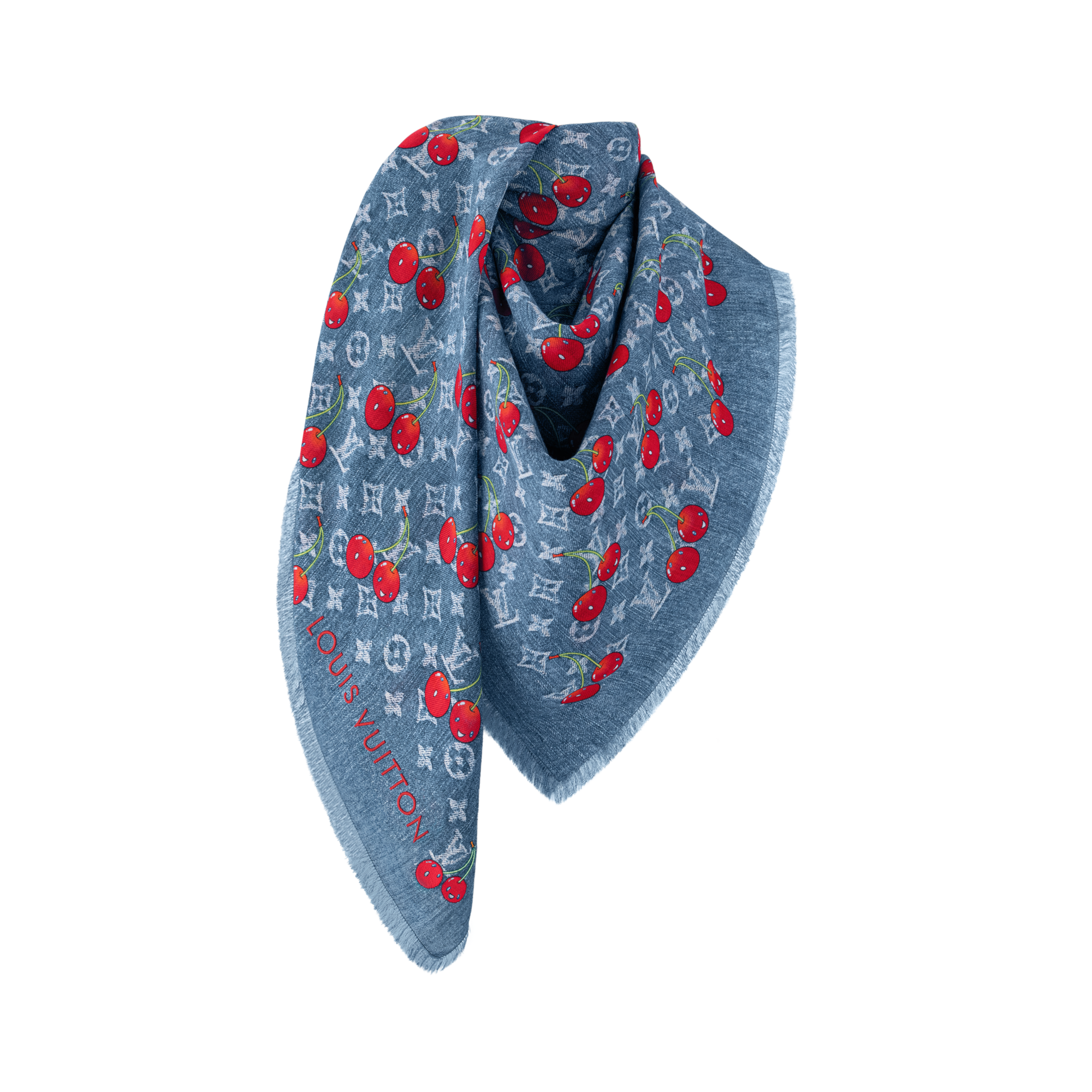 Chal Denim Cerise LV x TM S00 Mujer Accesorios Chales y estolas | LOUIS VUITTON (Zoom de producto)