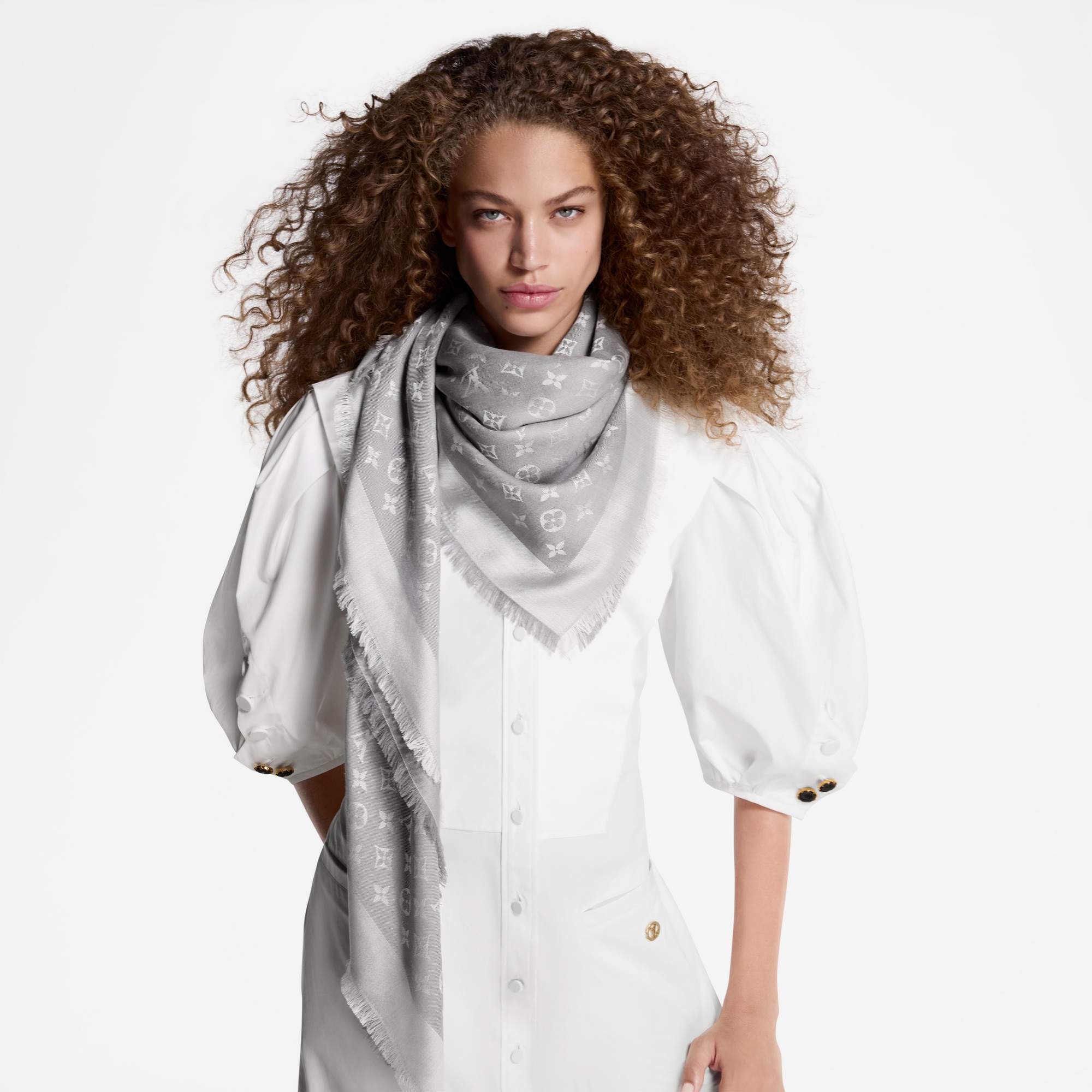 Chal Denim Monogram S00 Mujer Accesorios Chales y estolas | LOUIS VUITTON (Zoom de producto)