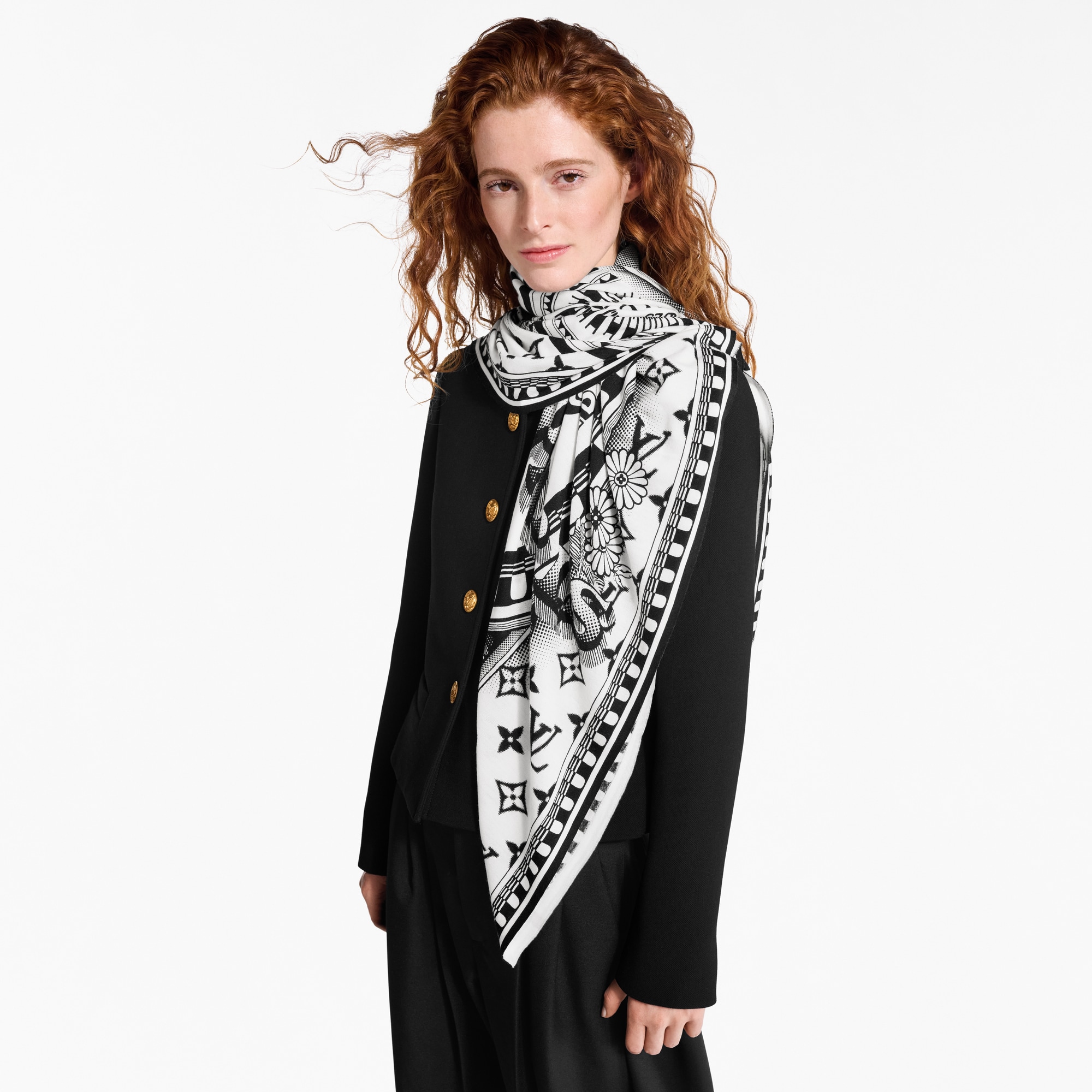 Chal Malles Merveilleuses Remix S00 Mujer Accesorios Chales y estolas | LOUIS VUITTON (Zoom de producto)