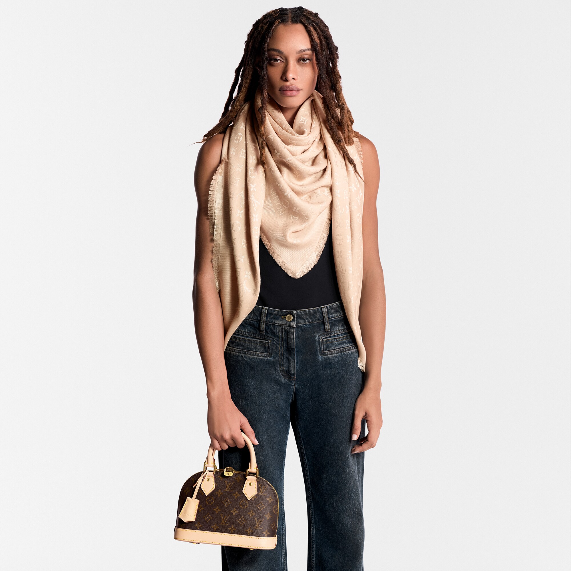 Chal Monogram Classic S00 Mujer Accesorios Chales y estolas | LOUIS VUITTON (Zoom de producto)