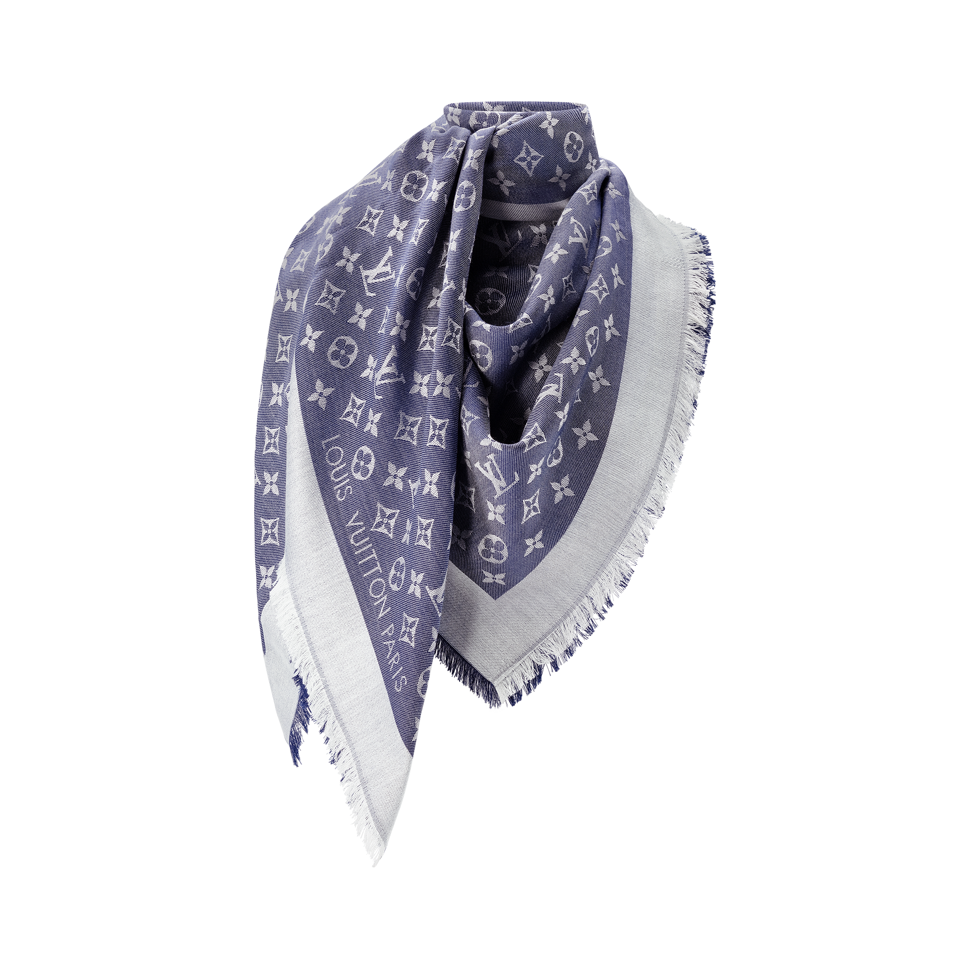 Chal Monogram Denim S00 Mujer Accesorios Chales y estolas | LOUIS VUITTON (Zoom de producto)