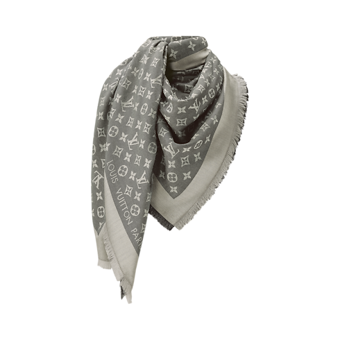 Chal Monogram Denim S00 Mujer Accesorios Chales y estolas | LOUIS VUITTON (Zoom de producto)