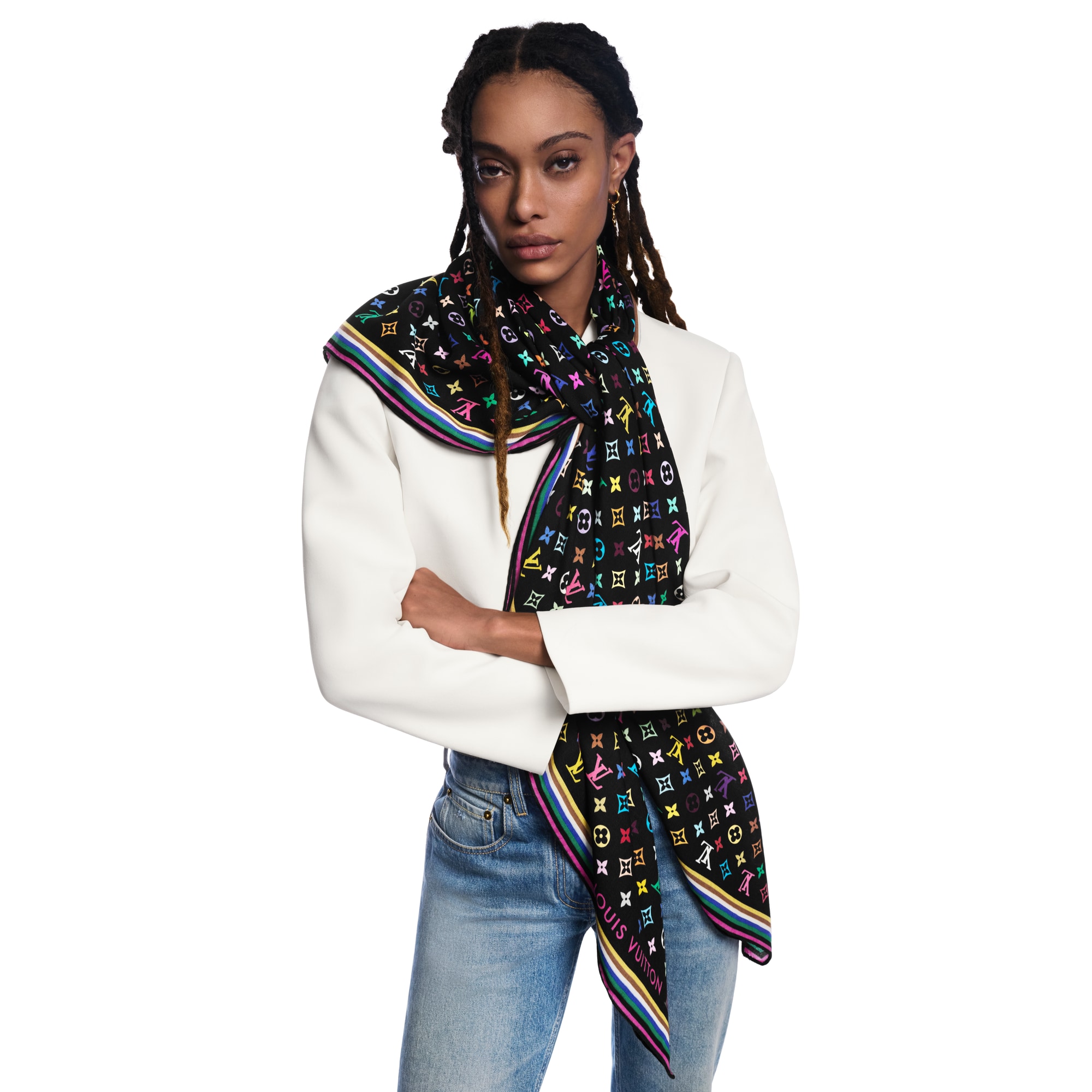 Chal Monogram Multicolor LV x TM S00 Mujer Accesorios Chales y estolas | LOUIS VUITTON (Zoom de producto)