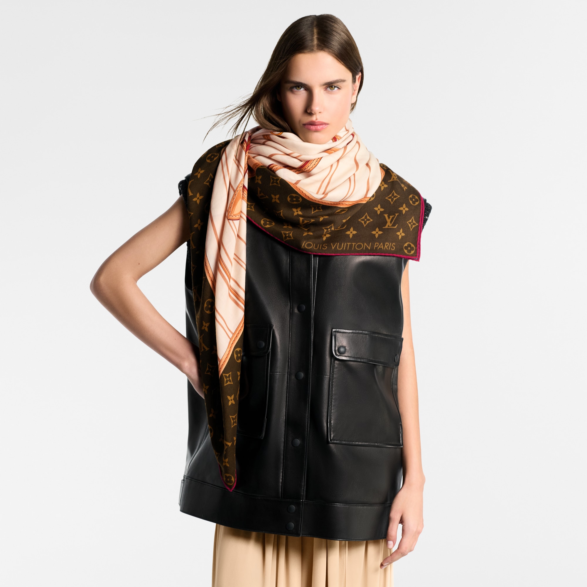 Chal My Neverfull S00 Mujer Accesorios Chales y estolas | LOUIS VUITTON (Zoom de producto)