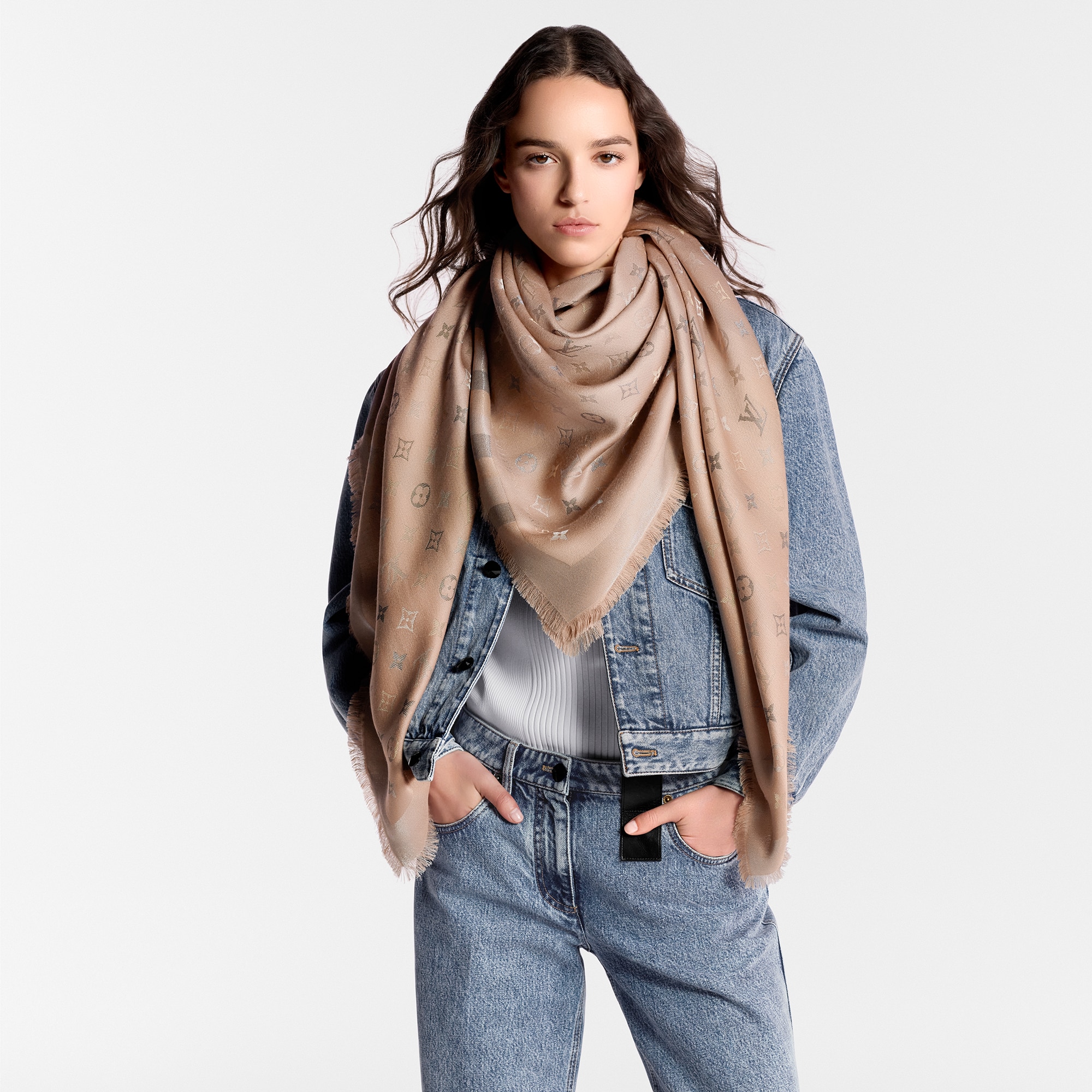 Chal So Shine Monogram S00 Mujer Accesorios Chales y estolas | LOUIS VUITTON (Zoom de producto)