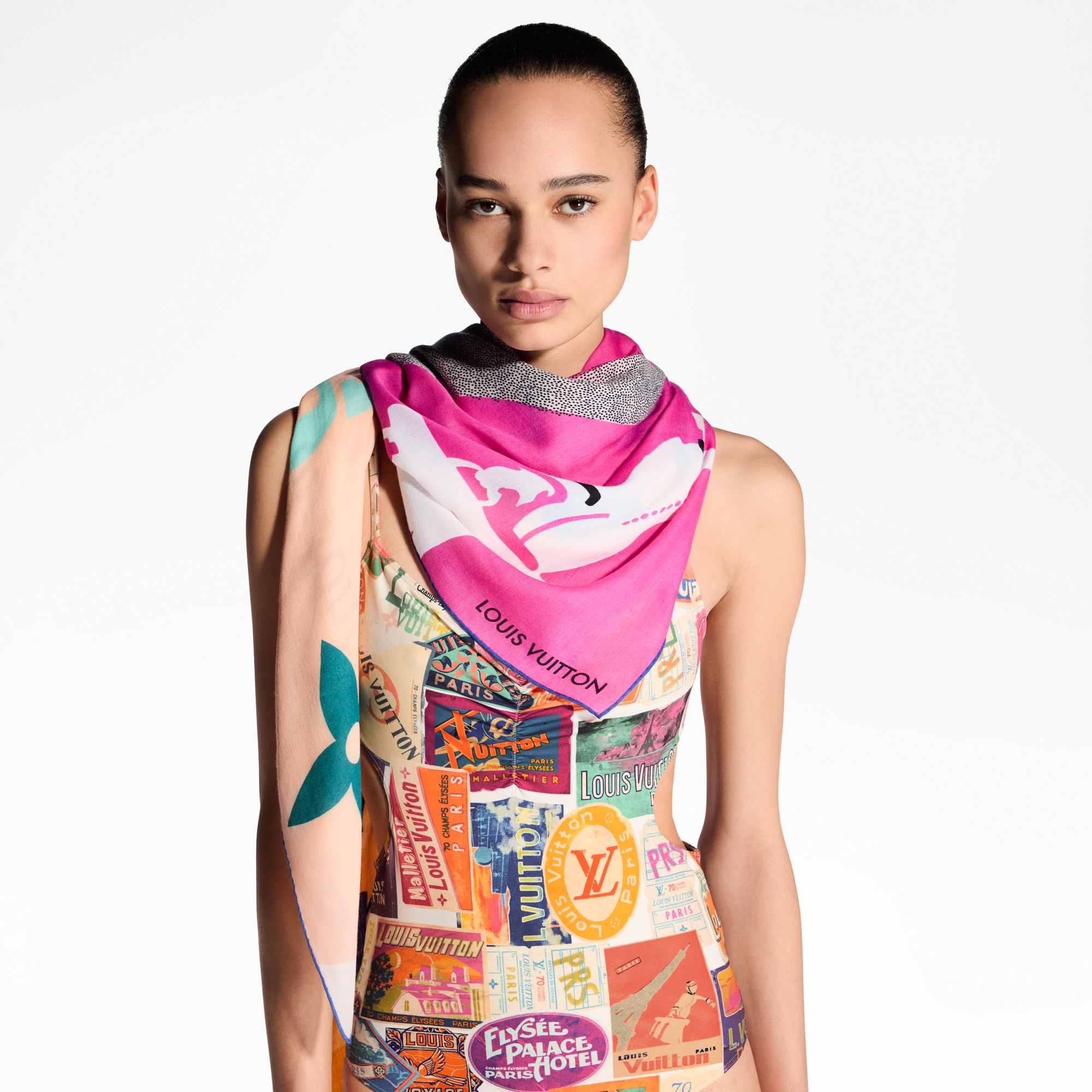 Chal Through The Window S00 Mujer Accesorios Chales y estolas | LOUIS VUITTON (Zoom de producto)