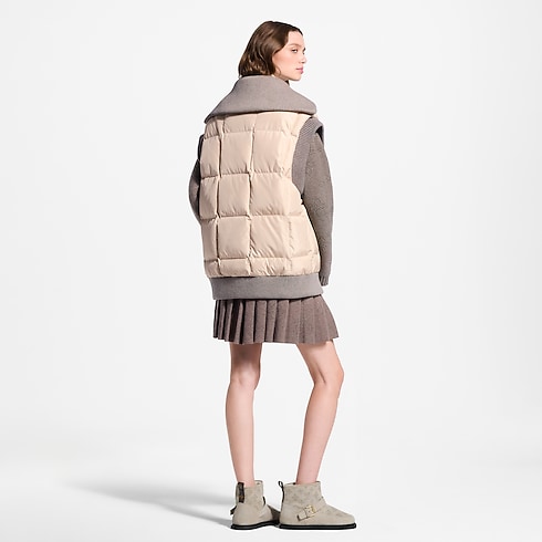 Chaleco acolchado con bajo acanalado Mujer Prêt-à-Porter Abrigos y chaquetas | LOUIS VUITTON (Zoom de producto)