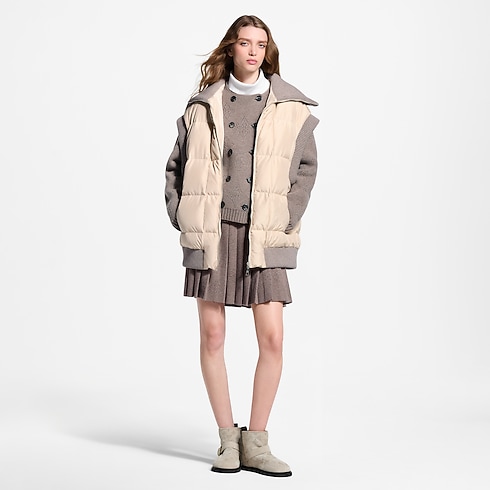 Chaleco acolchado con bajo acanalado Mujer Prêt-à-Porter Abrigos y chaquetas | LOUIS VUITTON (Zoom de producto)