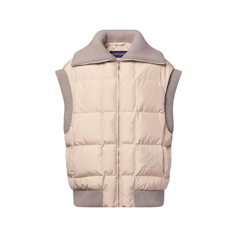 Chaleco acolchado con bajo acanalado Mujer Prêt-à-Porter Abrigos y chaquetas | LOUIS VUITTON (Zoom de producto)