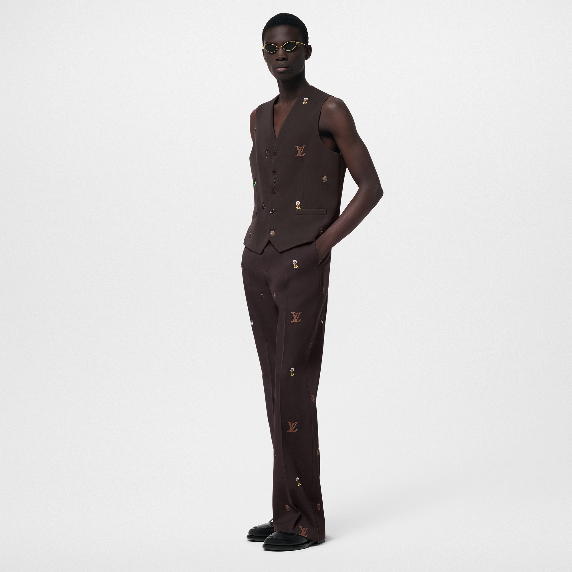 Chaleco clásico bordado  Hombre Prêt-à-Porter Cazadoras y abrigos | LOUIS VUITTON (Zoom de producto)