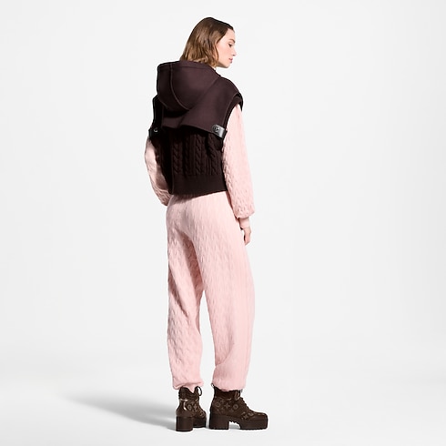 Chaleco con cremallera e inserción de punto Mujer Prêt-à-Porter Abrigos y chaquetas | LOUIS VUITTON (Zoom de producto)