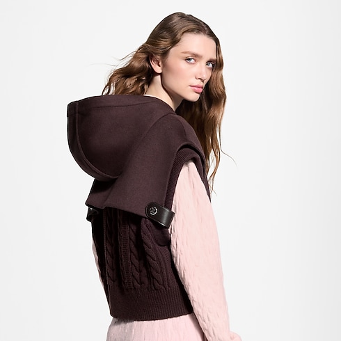 Chaleco con cremallera e inserción de punto Mujer Prêt-à-Porter Abrigos y chaquetas | LOUIS VUITTON (Zoom de producto)