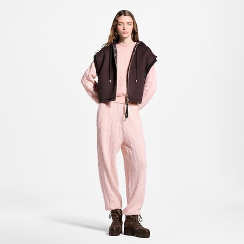 Chaleco con cremallera e inserción de punto Mujer Prêt-à-Porter Abrigos y chaquetas | LOUIS VUITTON (Zoom de producto)