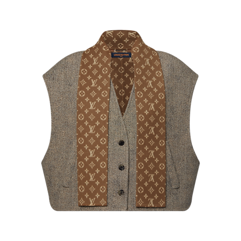 Chaleco con fular Monogram Mujer Prêt-à-Porter Abrigos y chaquetas | LOUIS VUITTON (Zoom de producto)
