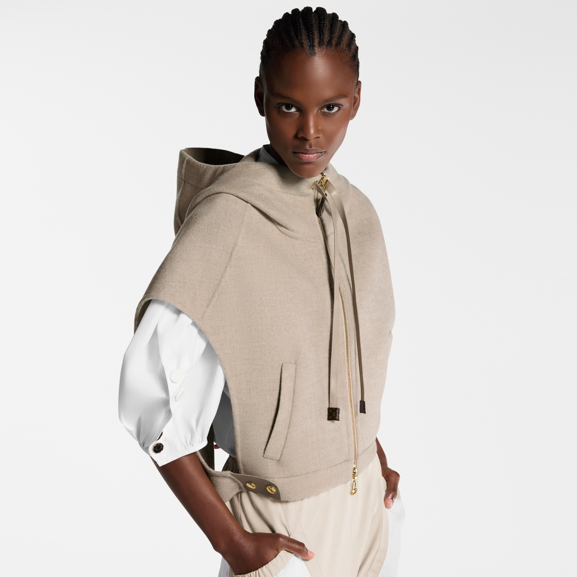 Chaleco de doble cara  Mujer Prêt-à-Porter Abrigos y chaquetas | LOUIS VUITTON (Zoom de producto)