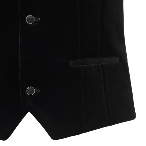 Chaleco de esmoquin en terciopelo Hombre Novedades Hombre } | LOUIS VUITTON (Zoom de producto)