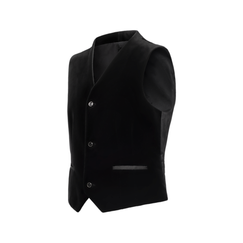 Chaleco de esmoquin en terciopelo Hombre Novedades Hombre } | LOUIS VUITTON (Zoom de producto)