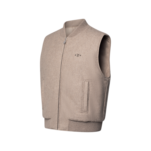 Chaleco de lana acolchado reversible Hombre Novedades Hombre } | LOUIS VUITTON (Zoom de producto)
