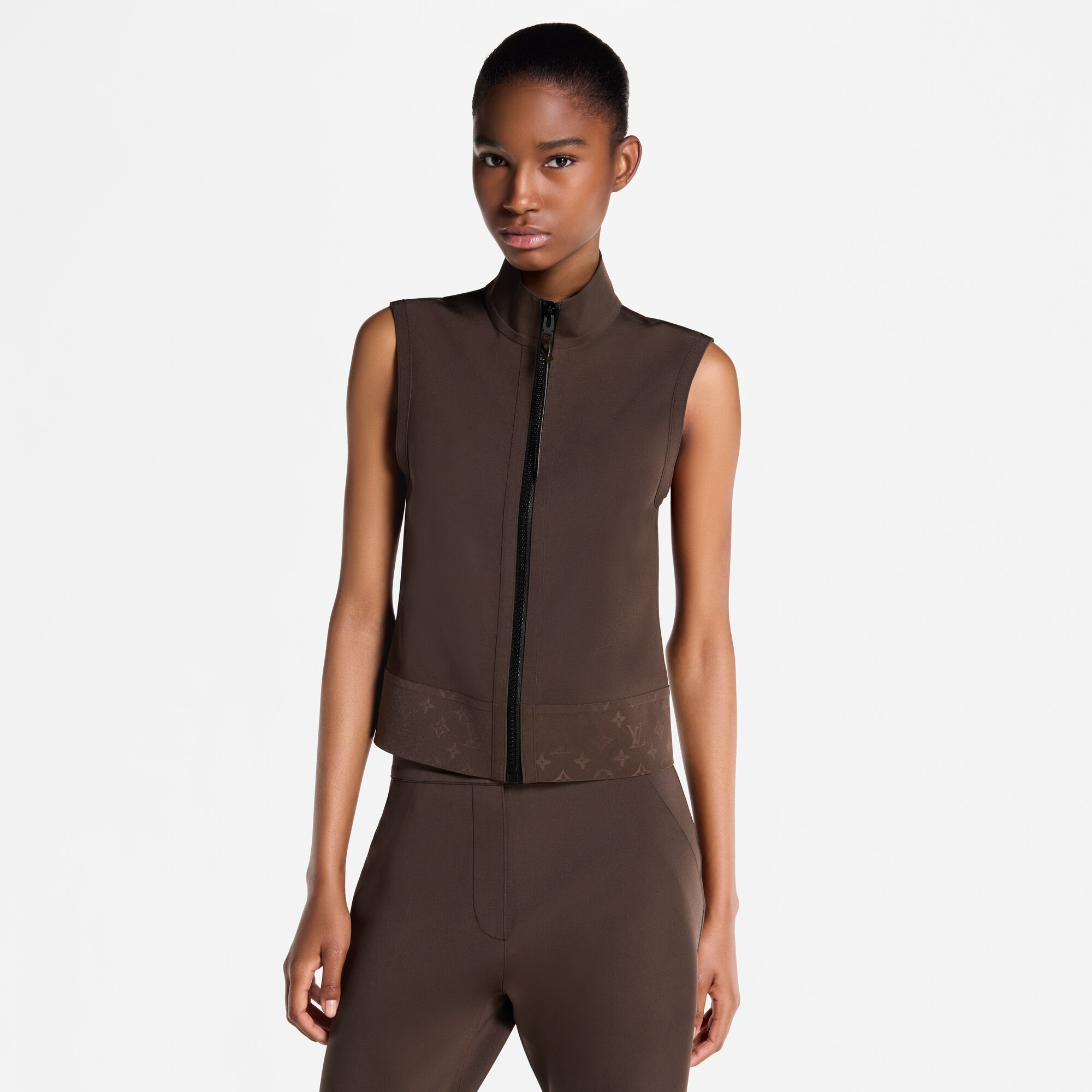 Chaleco de punto técnico con cremallera  Mujer Prêt-à-Porter Tops | LOUIS VUITTON (Zoom de producto)
