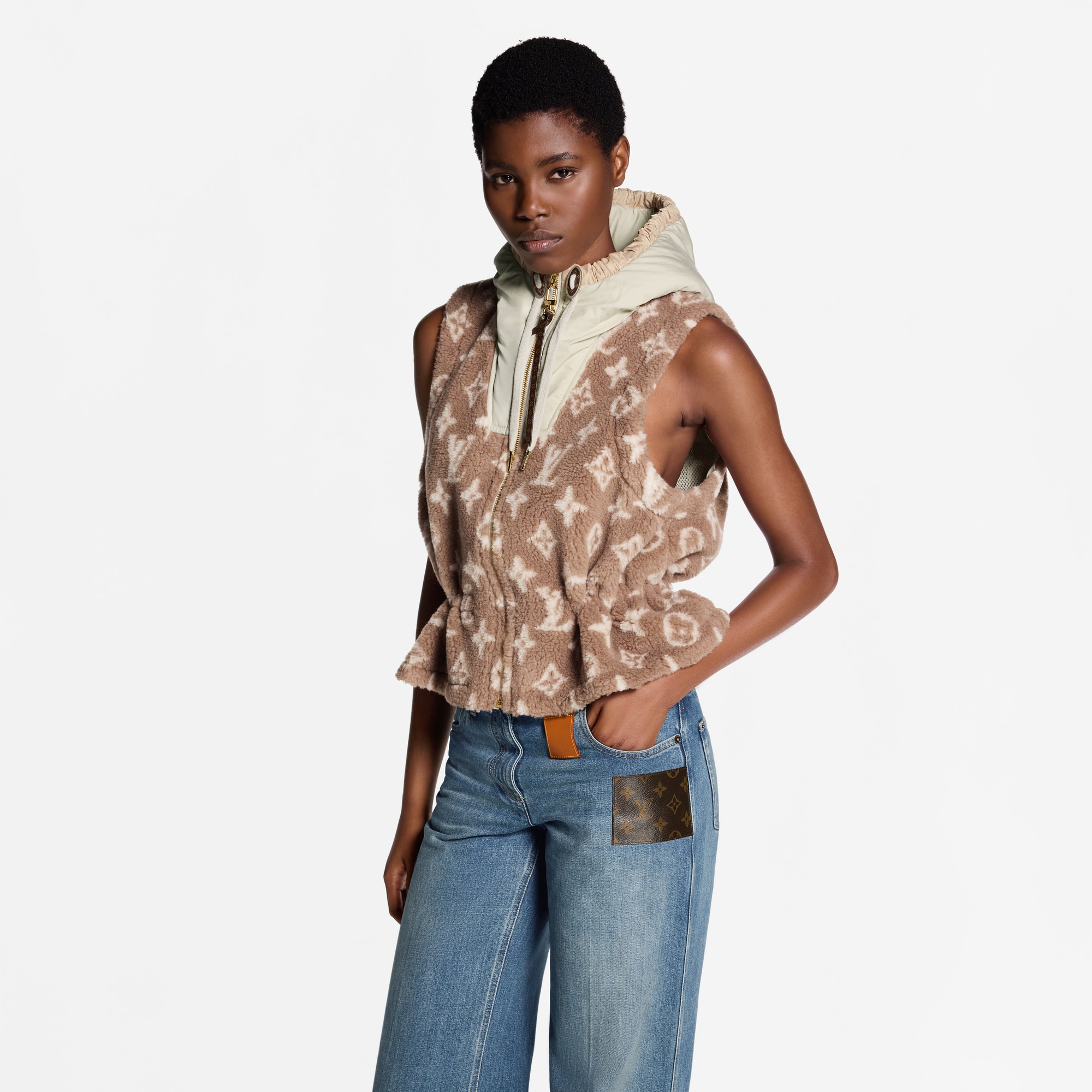 Chaleco polar Monogram  Mujer Prêt-à-Porter Abrigos y chaquetas | LOUIS VUITTON (Zoom de producto)