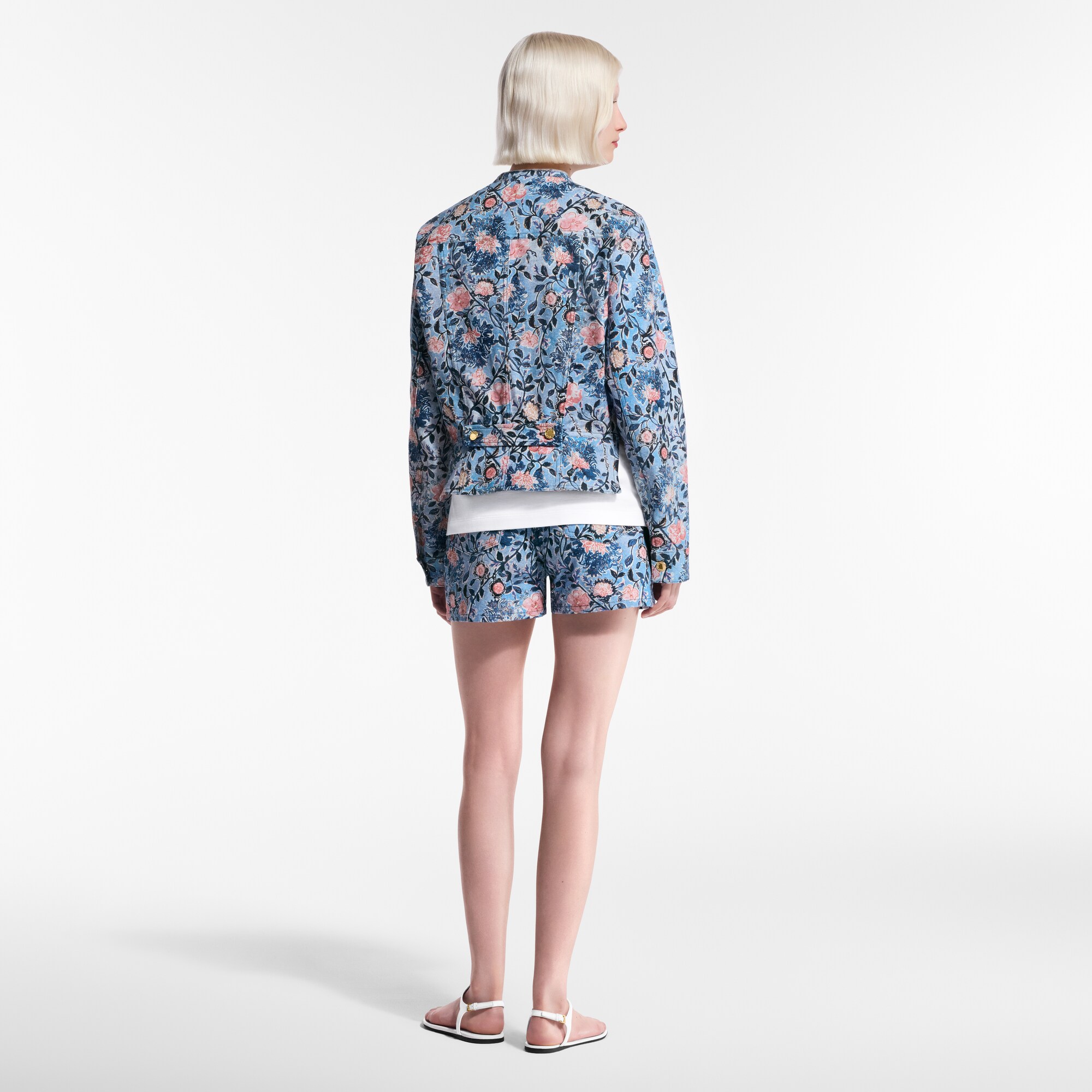 Chaqueta con motivo floral  Mujer Prêt-à-Porter Abrigos y chaquetas | LOUIS VUITTON (Zoom de producto)