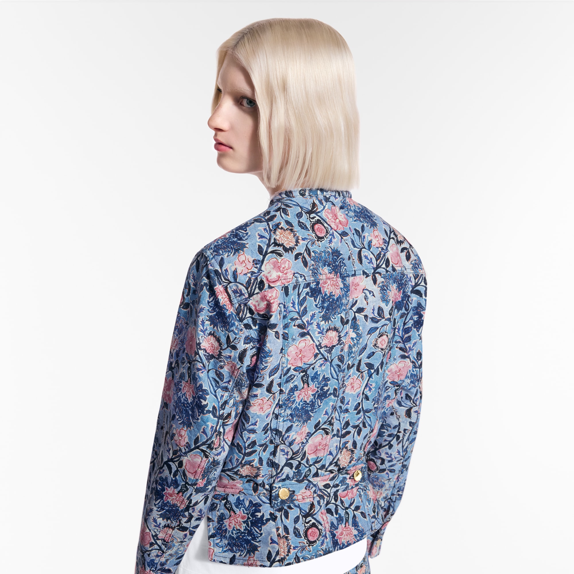 Chaqueta con motivo floral  Mujer Prêt-à-Porter Abrigos y chaquetas | LOUIS VUITTON (Zoom de producto)