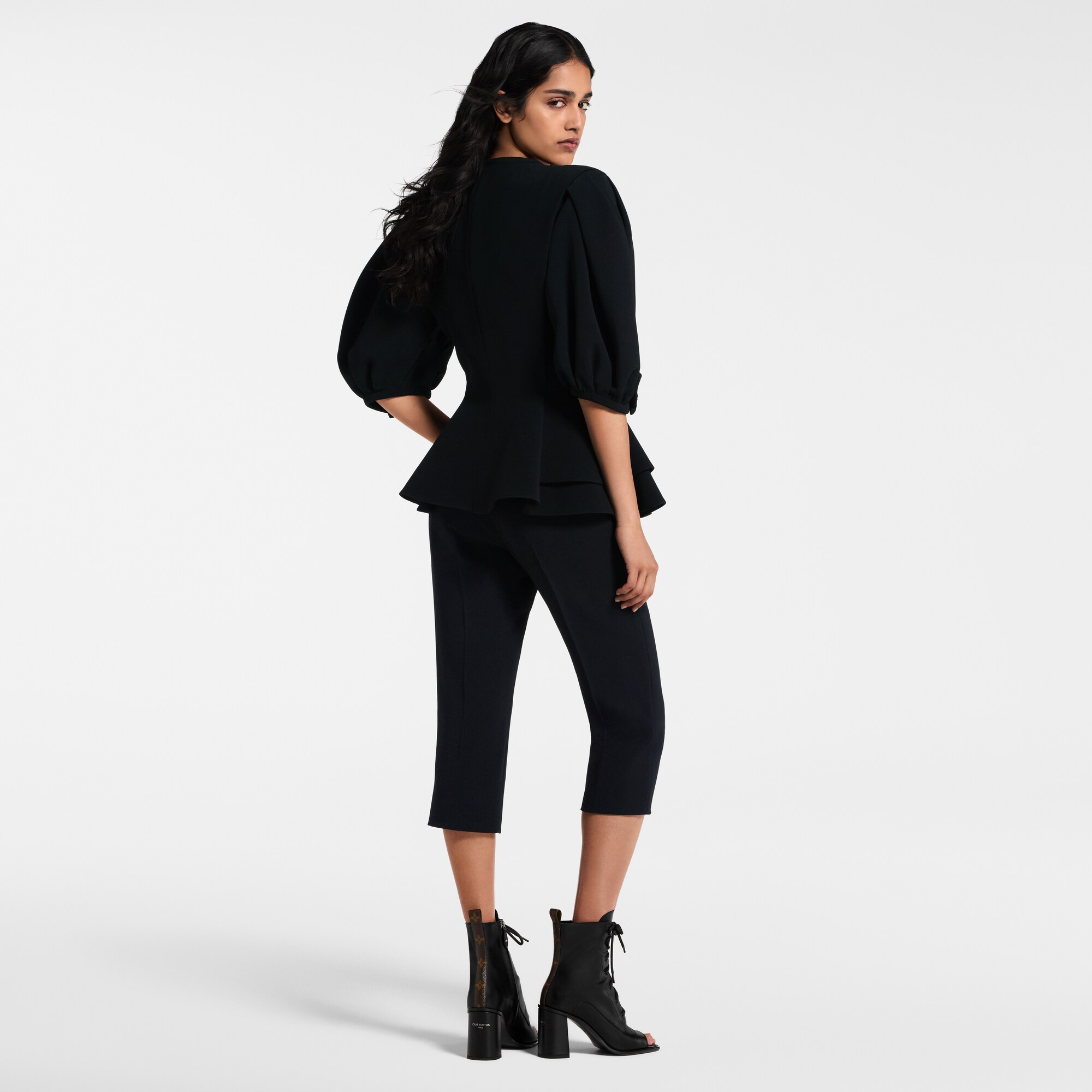 Chaqueta con peplum y manga farol  Novedades Para mujer Novedades | LOUIS VUITTON (Zoom de producto)