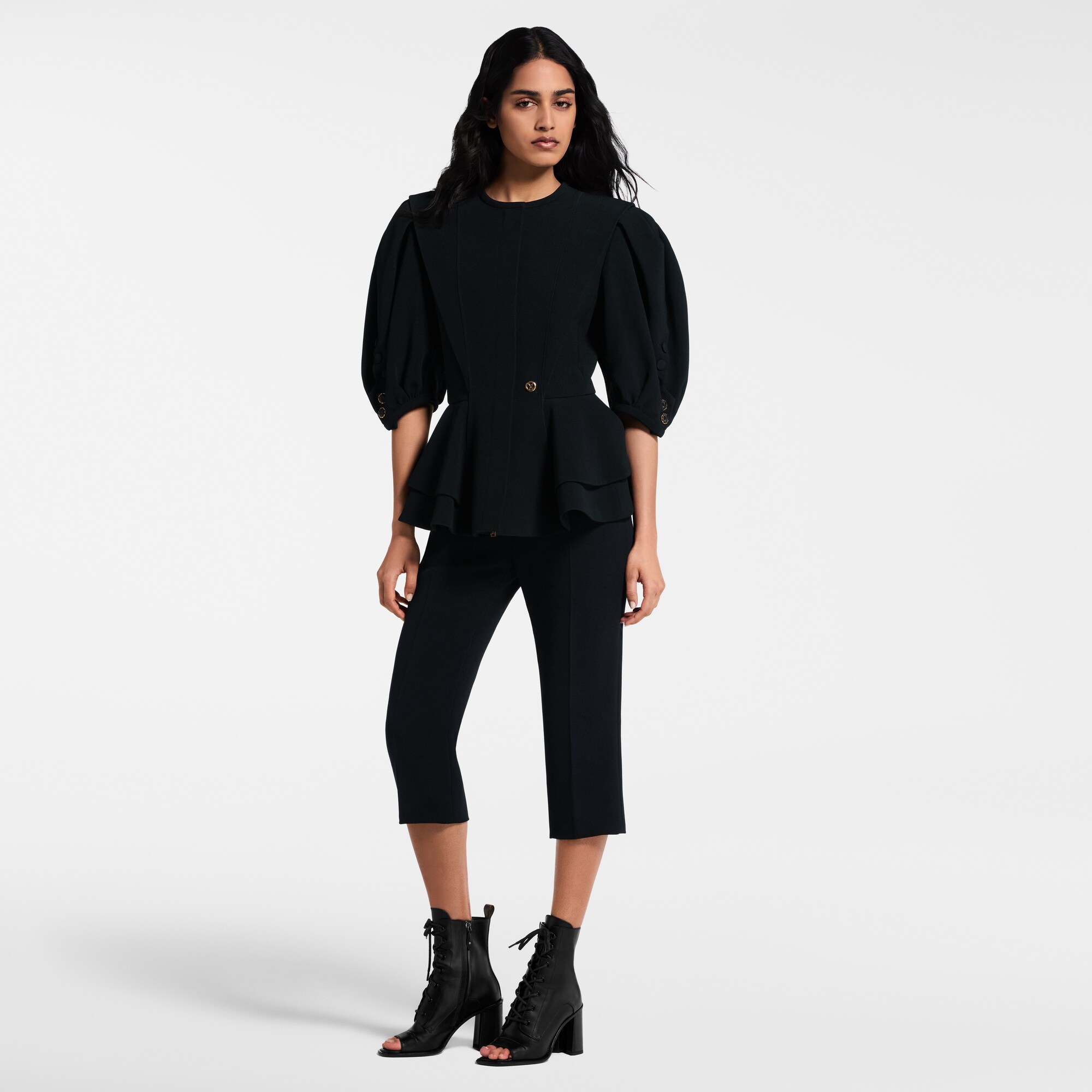 Chaqueta con peplum y manga farol  Novedades Para mujer Novedades | LOUIS VUITTON (Zoom de producto)