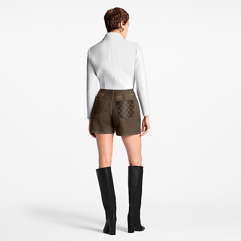 Chaqueta cropped con bolsillos de solapa Hombre Discontinued Product Obs 10 | LOUIS VUITTON (Zoom de producto)