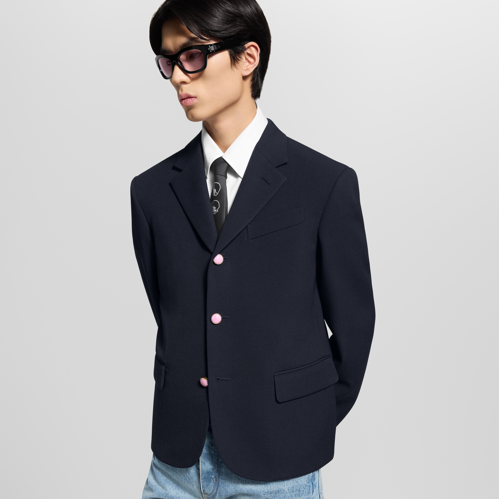 Chaqueta cropped de botonadura sencilla  Hombre Prêt-à-Porter Americanas y chaquetas | LOUIS VUITTON (Zoom de producto)