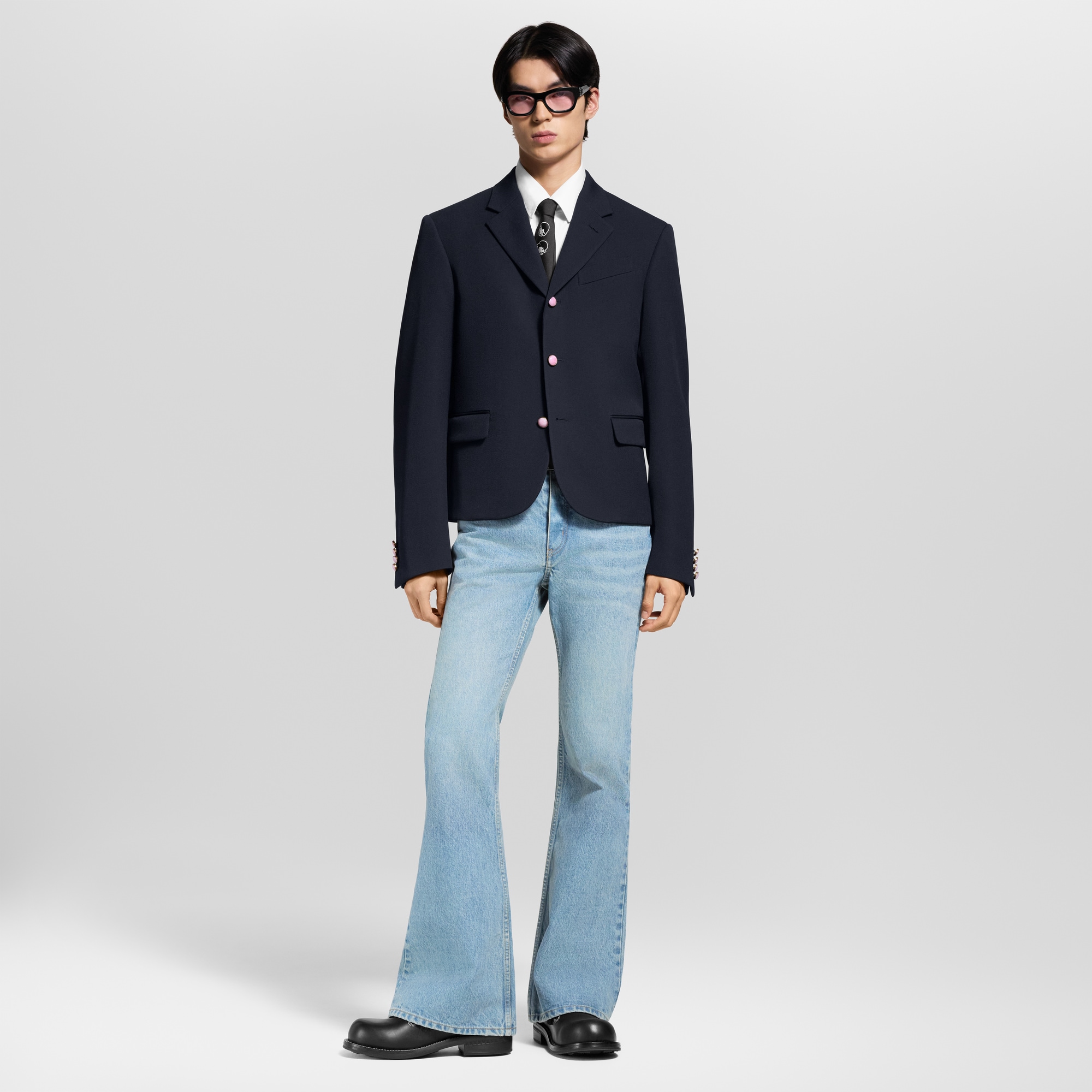 Chaqueta cropped de botonadura sencilla  Hombre Prêt-à-Porter Americanas y chaquetas | LOUIS VUITTON (Zoom de producto)