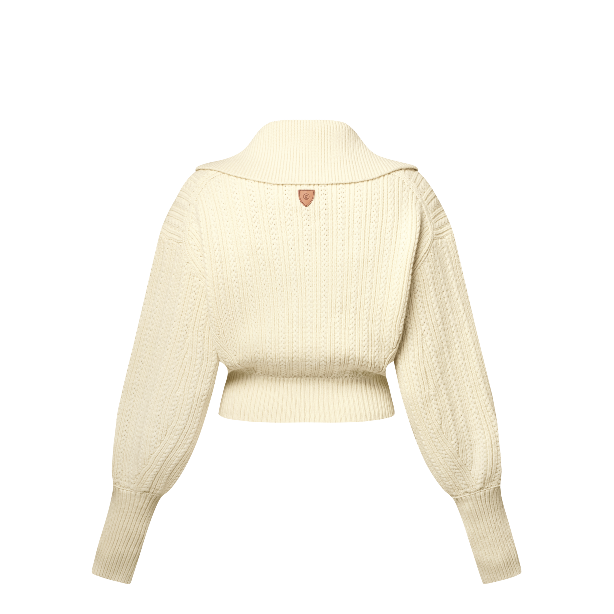 Chaqueta cropped de punto acanalado  Mujer Prêt-à-Porter Abrigos y chaquetas | LOUIS VUITTON (Zoom de producto)