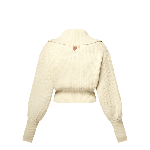 Chaqueta cropped de punto acanalado Mujer Prêt-à-Porter Abrigos y chaquetas | LOUIS VUITTON (Zoom de producto)