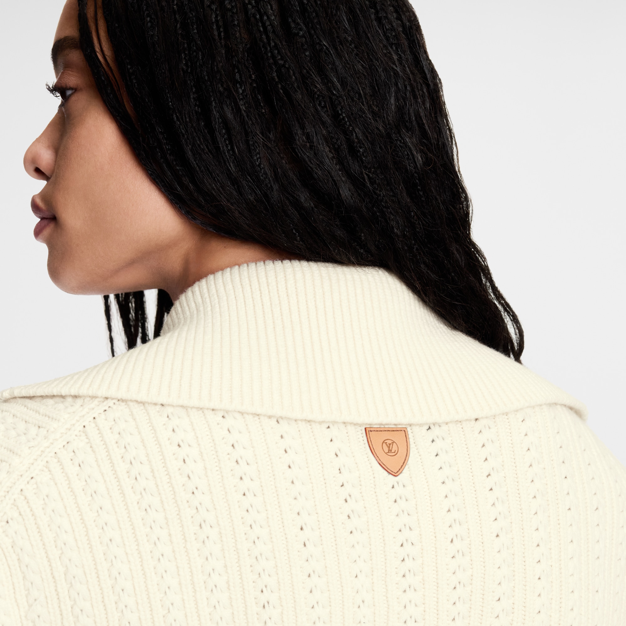 Chaqueta cropped de punto acanalado  Mujer Prêt-à-Porter Abrigos y chaquetas | LOUIS VUITTON (Zoom de producto)