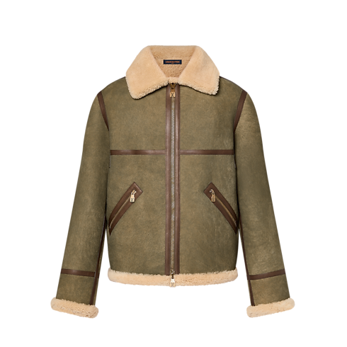 Chaqueta de aviador en ante de cordero Hombre Prêt-à-Porter Cazadoras y abrigos | LOUIS VUITTON (Zoom de producto)