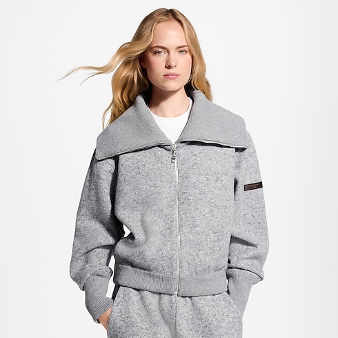 Chaqueta de cachemir con cremallera Mujer Prêt-à-Porter Camisetas y sudaderas | LOUIS VUITTON (Zoom de producto)