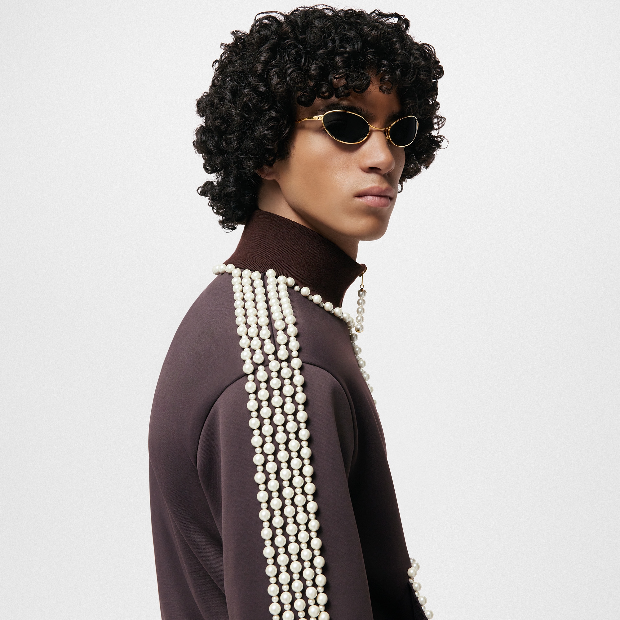 Chaqueta de chándal en algodón con perlas  Hombre Prêt-à-Porter Punto y sudaderas | LOUIS VUITTON (Zoom de producto)