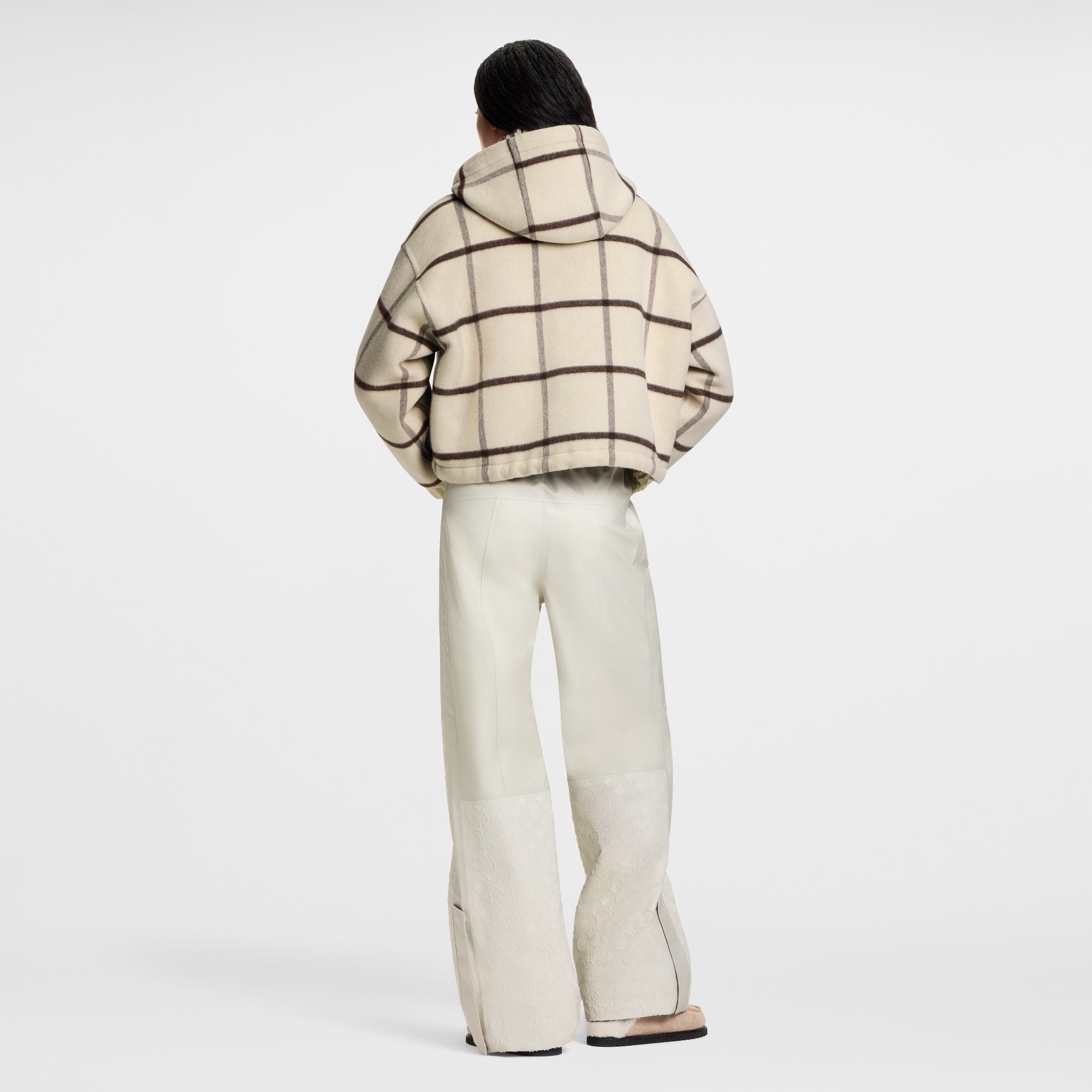 Chaqueta de cuadros con capucha  Mujer Prêt-à-Porter Abrigos y chaquetas | LOUIS VUITTON (Zoom de producto)