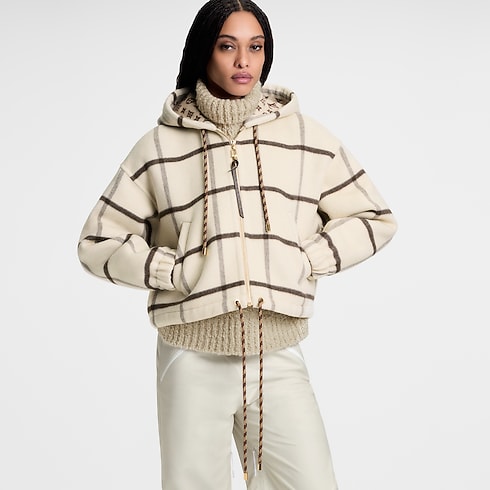 Chaqueta de cuadros con capucha Mujer Prêt-à-Porter Abrigos y chaquetas | LOUIS VUITTON (Zoom de producto)
