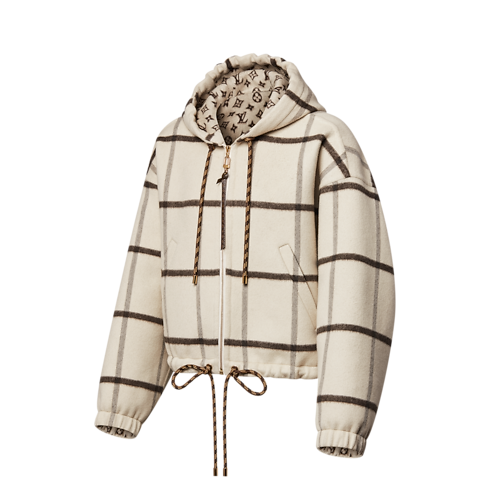 Chaqueta de cuadros con capucha Mujer Prêt-à-Porter Abrigos y chaquetas | LOUIS VUITTON (Zoom de producto)