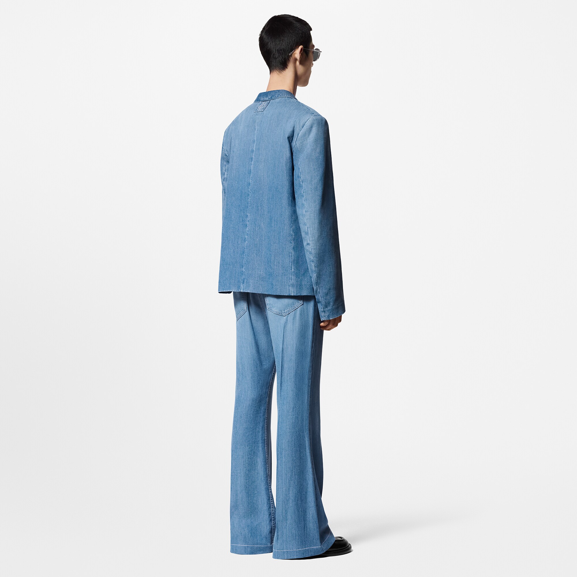 Chaqueta de doble botonadura en chambray  Hombre Prêt-à-Porter Todo Prêt-à-Porter | LOUIS VUITTON (Zoom de producto)