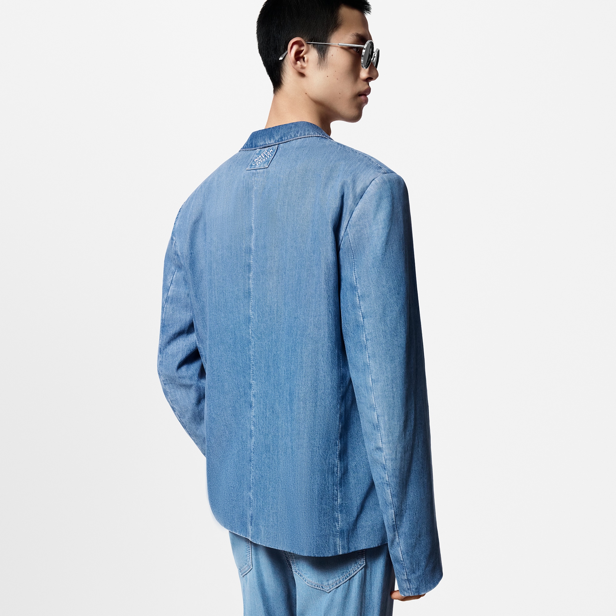 Chaqueta de doble botonadura en chambray  Hombre Prêt-à-Porter Todo Prêt-à-Porter | LOUIS VUITTON (Zoom de producto)