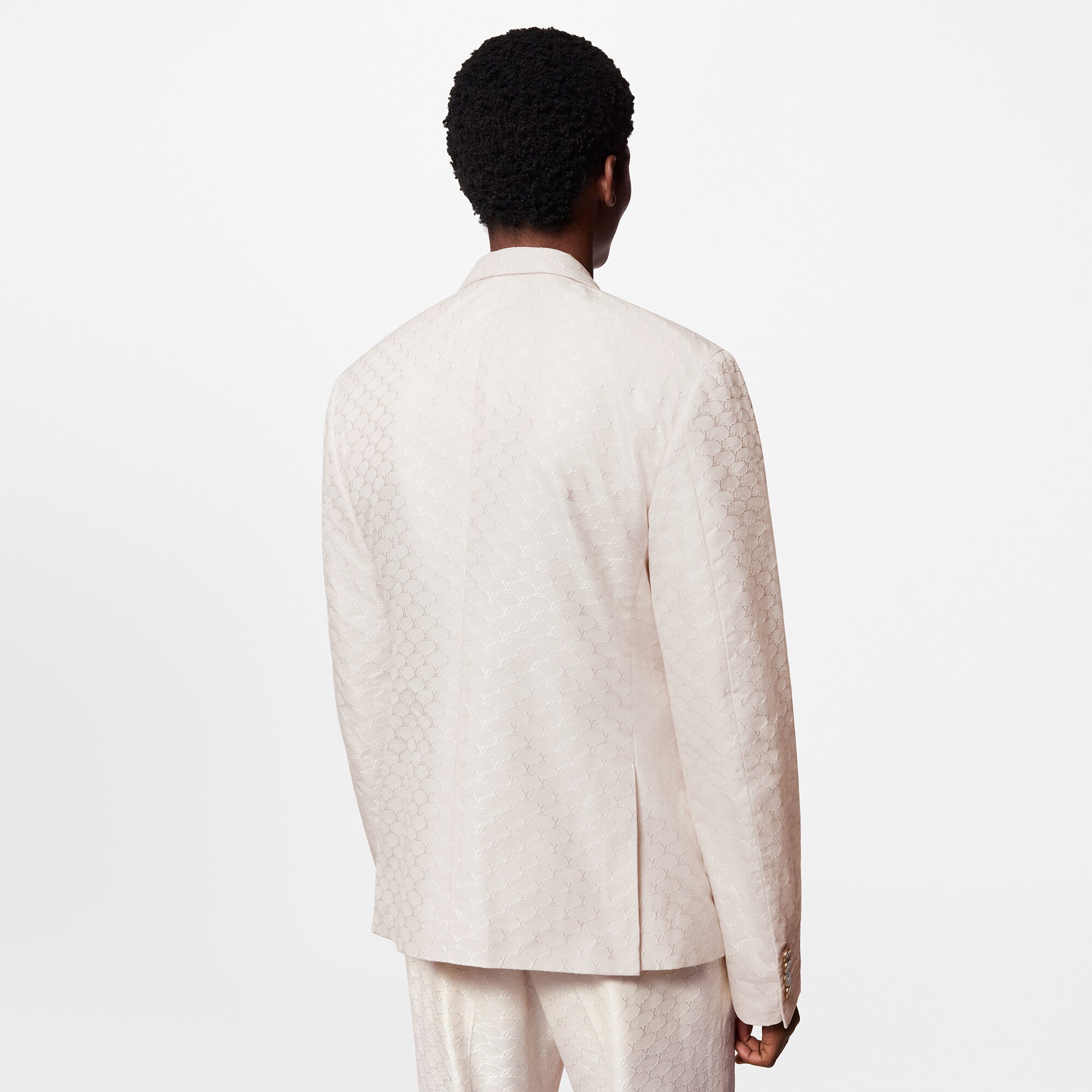 Chaqueta de doble botonadura en seda y algodón  Hombre Prêt-à-Porter Todo Prêt-à-Porter | LOUIS VUITTON (Zoom de producto)