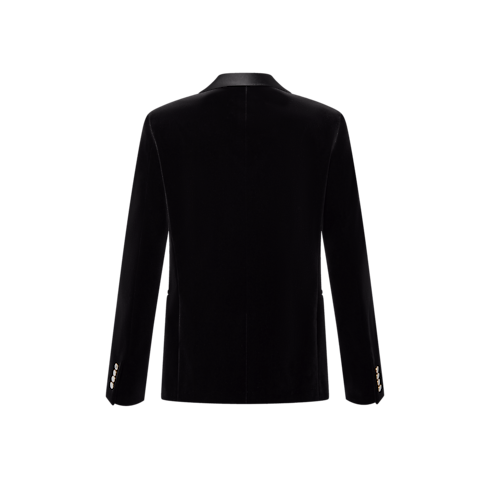 Chaqueta de esmoquin de botonadura sencilla en terciopelo Hombre Prêt-à-Porter Americanas y chaquetas | LOUIS VUITTON (Zoom de producto)