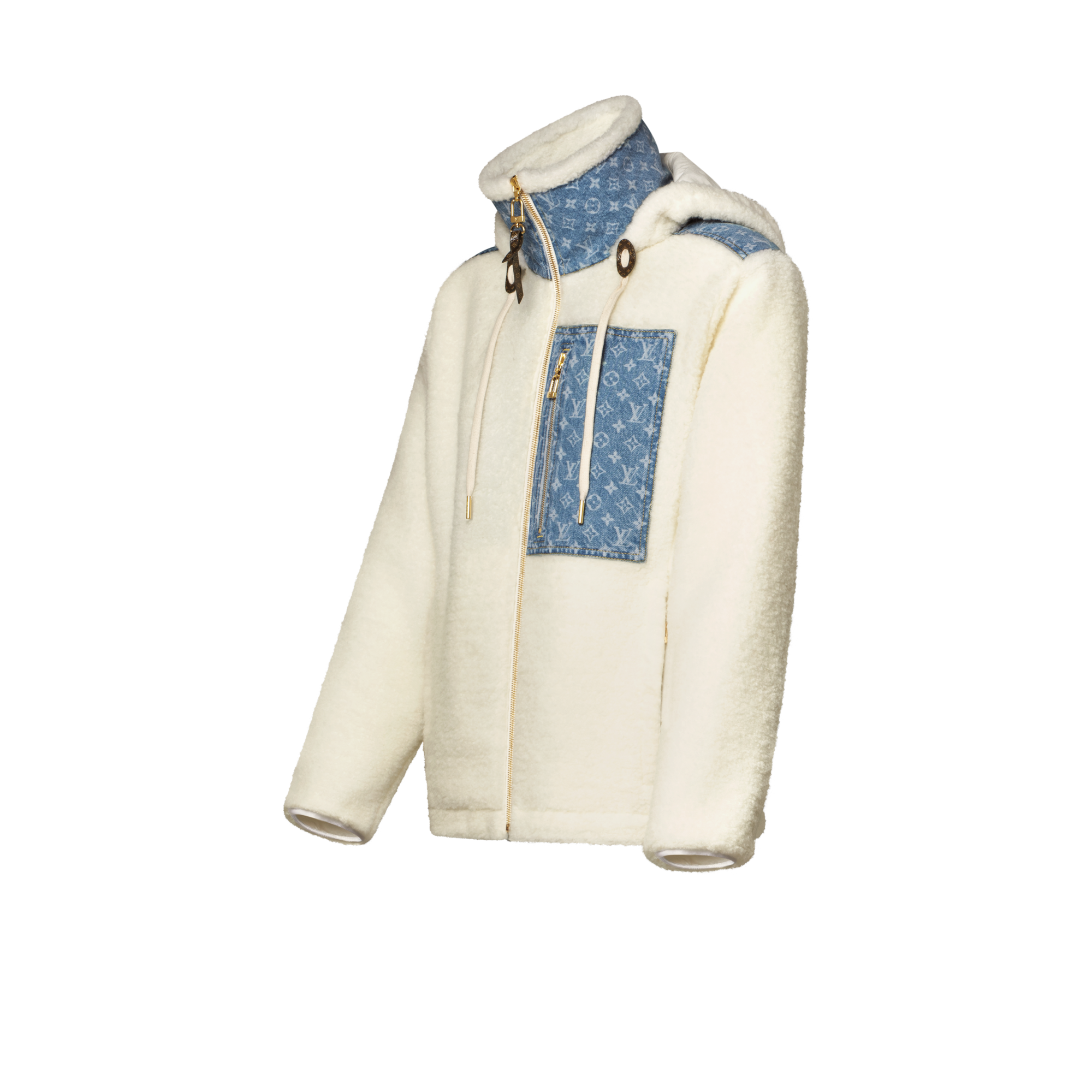 Chaqueta de felpa con detalle Monogram  Mujer Prêt-à-Porter Abrigos y chaquetas | LOUIS VUITTON (Zoom de producto)
