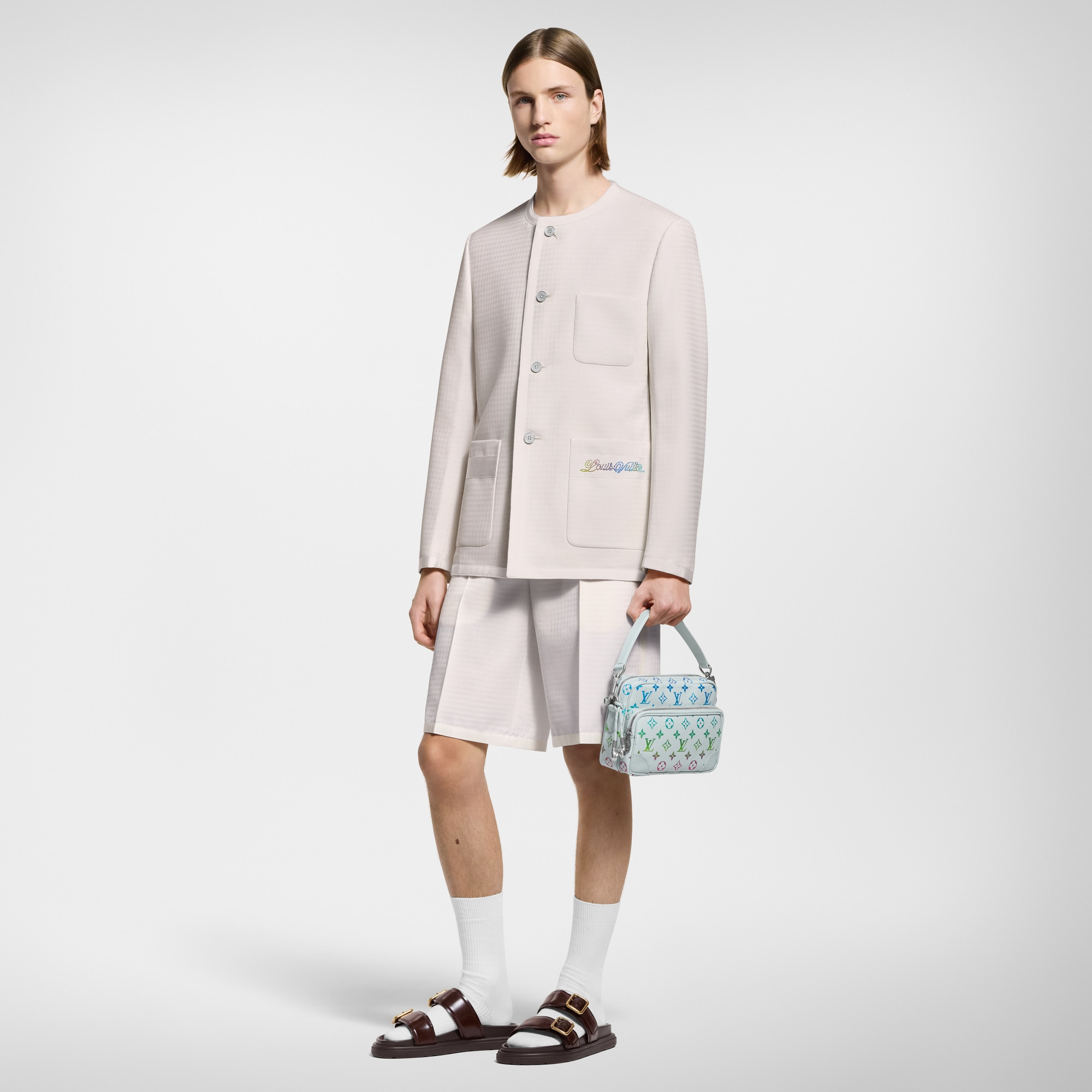 Chaqueta de lana sin cuello  Hombre Prêt-à-Porter Cazadoras y abrigos | LOUIS VUITTON (Zoom de producto)