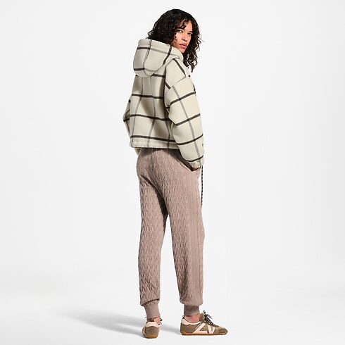 Chaqueta de tartán de doble cara con cremallera Mujer Prêt-à-Porter Abrigos y chaquetas | LOUIS VUITTON (Zoom de producto)