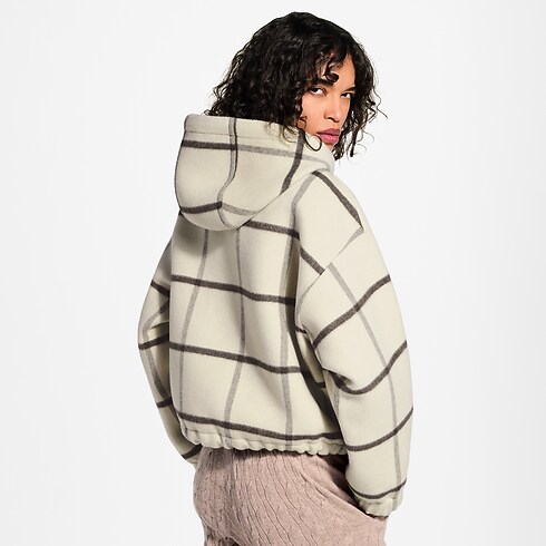 Chaqueta de tartán de doble cara con cremallera Mujer Prêt-à-Porter Abrigos y chaquetas | LOUIS VUITTON (Zoom de producto)